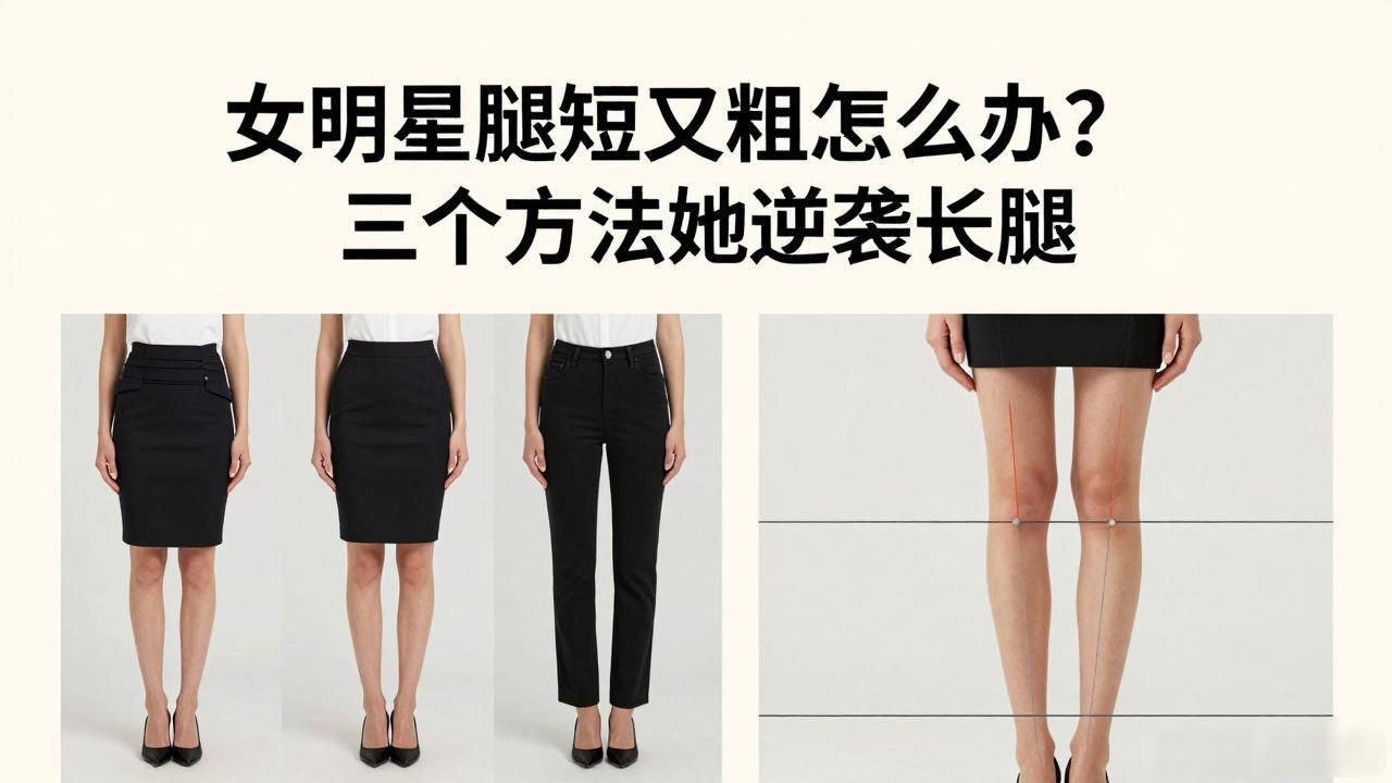 女明星腿短又粗怎么办？三个方法让她逆袭长腿